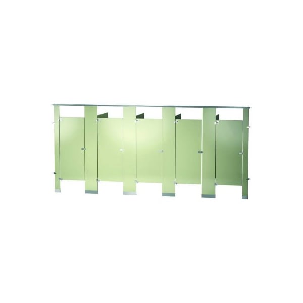 Bradley Bradley Powder Coated Steel 180" Wide Complete 5 Between Wall Compartments, Almond - BW53660-ALM BW53660-ALM - main